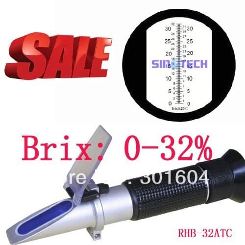 CE certificate hand held brix 0-32% cuttling liquid Refractometer RHB-32ATC