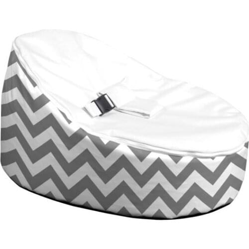 Chevron W zigzag patternHigh Quality Baby Bean Bag Chair Lounger Sleeping Bed-Nursery Portable Seat Baby Bean Bag Cover
