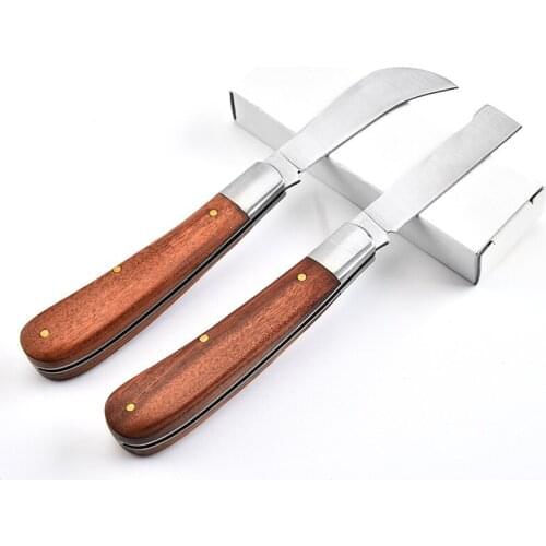 Folding Knife Tactical Combat Pocket Utility Rescue Knives Hunting Camping Multi EDC Tools Wood Handle 440C Blade Survival Knife