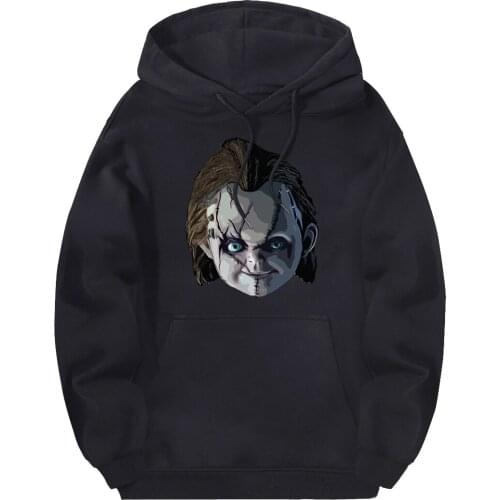 Childs Play Hipster Man Sweatshirt Hooded Fleece Autumn Pullovers Fashion Hoody Male Solid Hoodies Breathable Moletom Masculino