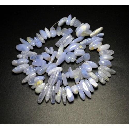 Top 80 Pcs 12-18mm Stick Shape Purple Agat Natural Stone Materials Stick Shape Gems Beads Strand 15" For DIY Jewelry Making