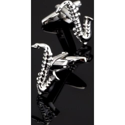 XK290 High quality mens wedding Cufflinks Sax Silvery Cufflinks crazy promotions