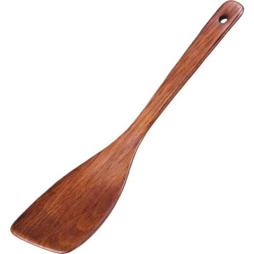 1PC Practical Household Safe Eco-Friendly Wood Non-Stick Pan Spatula Shovel Kitchenware Cookware