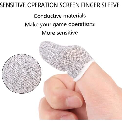 10Pcs Mobile Game Sweat-proof Fingers Gloves Touch Screen Thumbs Finger Sleeve