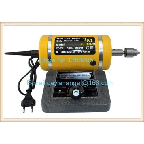 220V With A Drill Chuck Bench Grinder Polishing Motor Workpiece Punching/Polishing Machine