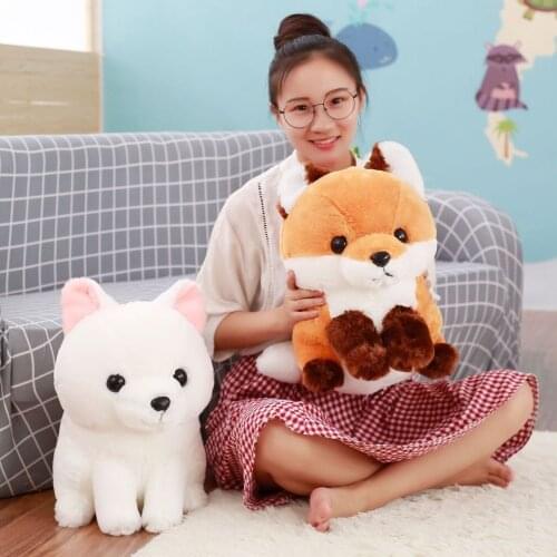 40cm Lovely Long Tail Fox Plush Toy Soft Stuffed Dolls Fashion Kawaii Toys Kids Gift For Children Birthday Gifts Home Shop Decor