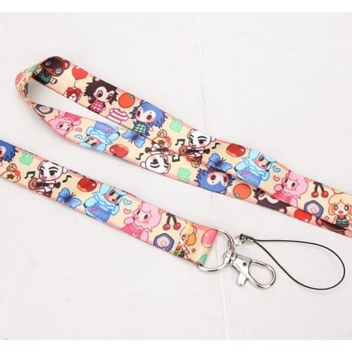 50pcs 44cm Animal Crossing Phone rope Animal Crossing Key chains Neck Animal Crossing Phone Strap figure toy