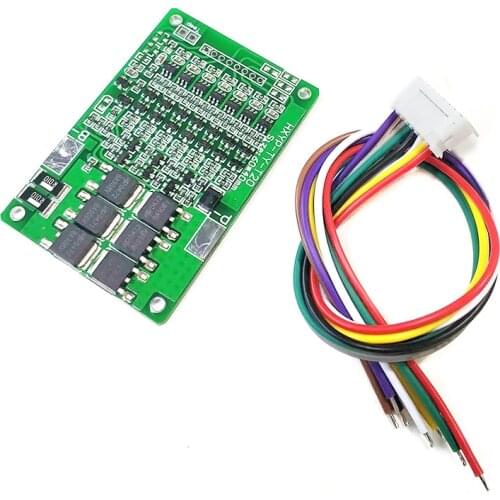 7S 25.9V 29.4V 18650 Lithium Battery Protection Board with Balanced Charge and Discharge Protection 15A Current Limit