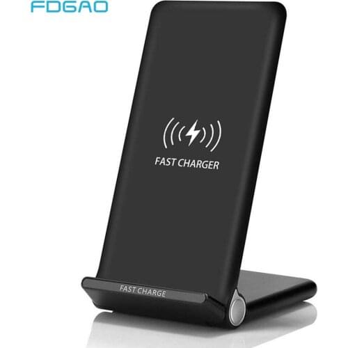 FDGAO Qi Wireless Charger 15W Fast Charge USB C 10W Foldable Quick Charging Stand Pad For iPhone 11 Pro XS XR X 8 Samsung S10 S9