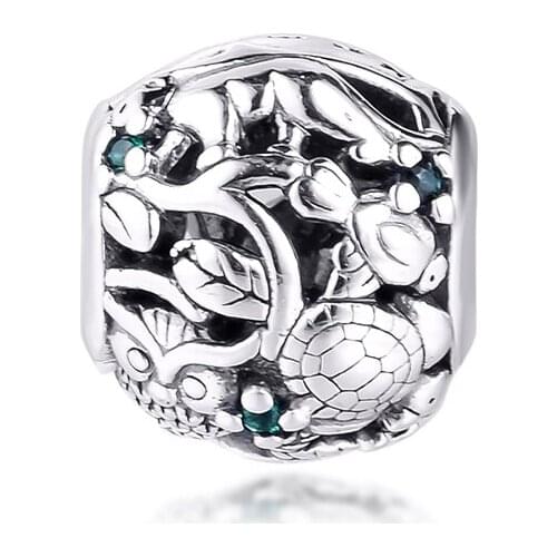 Бижутерия Animal Charm Pendants for Charm Bracelet Family Bond Round Beads For Jewelry Making Fashion DIY Kralen Charms