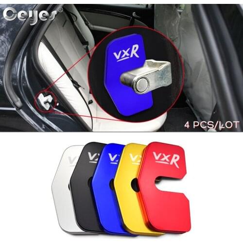 Ceyes 4pcs Car Accessories Protection Door Lock Cover Case For Vauxhall VXR Emblem Insignia Astra Decorate Stickers Auto Styling