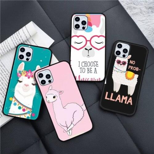 Lama Llama Animals Phone Case for iPhone 11 12 pro XS MAX 8 7 6 6S Plus X 5S SE 2020 XR mini