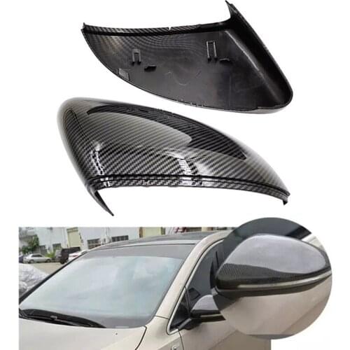 Carbon Fiber Pattern Rearview Mirror Cover Side Rear View Mirror Cover Caps for Golf MK7 MK7.5 Golf 7 R 2013-2020