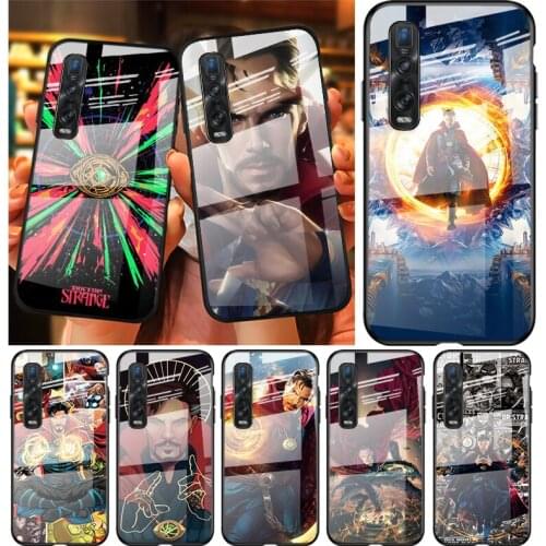 Tempered Glass Cover Marvel Avengers Doctor Strange For OPPO A9 2020 A52 Find X2 Lite Realme 7 7i 6 5 Pro C3 XT Phone Case
