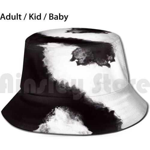 Black And Blue , White And Red , Yin And Yang. Bucket Hat Adult kid baby Beach Sun Hats Yin Yang Yin And Yang Red Blue White