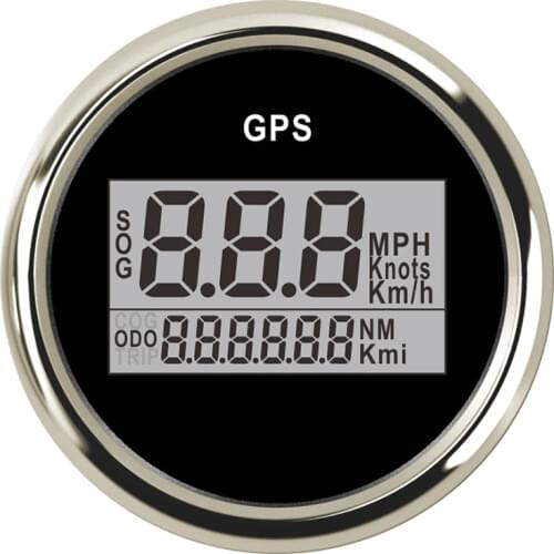 Marine Boat Digital GPS Speedometer Waterproof fit For Car Motorcycle speed gauge sensor 9V~32V 0~999MPH&Km/h& Knots Adjustabl