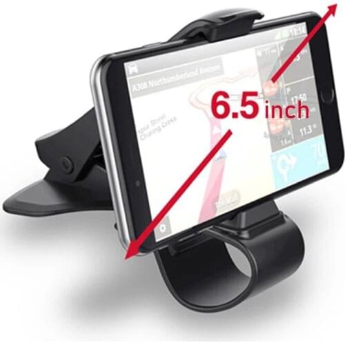 6.5 inch Mobile Phone Holder Non-slip Dashboard clip Car Phone Holder Universal GPS Navigation display Stand plastic Fixed Clip