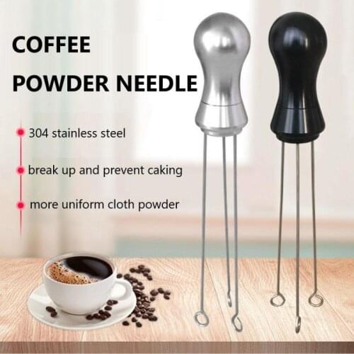 Stainless Steel Needle Coffee Tamper Espresso Coffee Tamper Distributor Leveler Tool Needle Type Coffee Powder Distributor