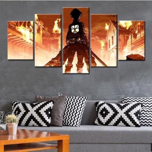 Attack on Titan Poster Classic Cartoon Anime Modular Picture For Modern Decorative Bedroom Living Room Home Wall Art Decor