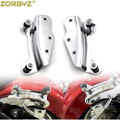 ZORBYZ Chrome 4 Point Docking Hardware Kit Detachable For Harley Touring FLHR FLHT FLHX 2009-2013