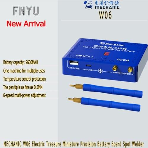 Mini Spot Welder For Battery MECHANIC W06 9600MAH Electric Treasure Miniature Precision Nickel Sheet Welding Spot Welding Pen