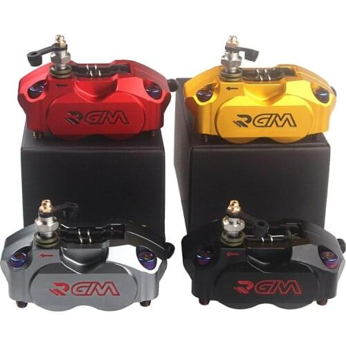 Motorcycle Brake Caliper Brake Pump 82mm Mounting 4 Piston Radial For Yamaha Kawasaki Scooter Rsz Jog Force Dirt Bike Modify