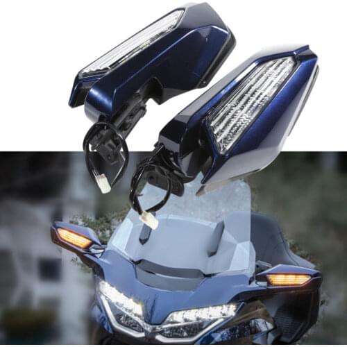 Motorcycle Motorbike Rearview Mirror Turn Signal LED Kit For Honda Goldwing GL1800 2018 NEW