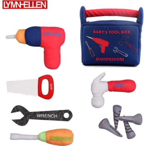 Early Education Kit Infant Enlightenment Toy Children Storage Toolbox Playhouse Engineer Repair Tool Pretend Drill Screwdriver