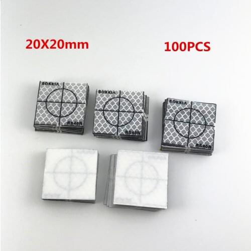 New 100pcs Sokkia Reflector Sheet 20X20MM Reflective Target For Total Station