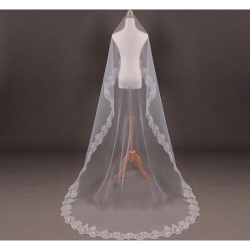 Wedding Bridal 2 Meters 3 Meters Long One Layer Veil Elegant Wedding Accessories
