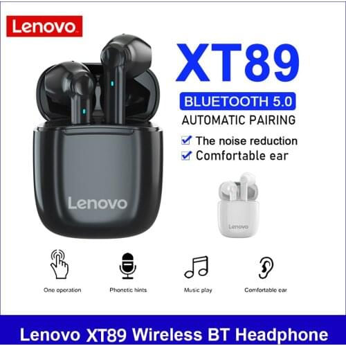 Original XT89 Lenovo TWS bluetooth headphones sport wireless Bass Earphone headset Noise Reduction With Mic High Quality earbuds
