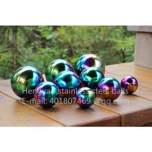 Multi-color ball Dia 120mm 12cm stainless steel hollow ball seamless fine Sphere Home Yard Swimming Pool Decoration Ornaments