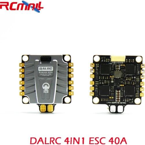 RCmall DALRC 4IN1 ESC 40A ESC 3-5S Blheli_32 Brushless ESC DSHOT1200 Ready W/ 5V BEC for FPV Freestyle Frame DR2290