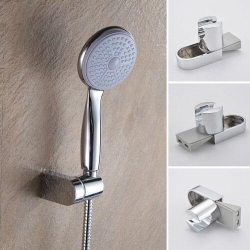 Adjustable ABS Chrome Handheld Shower Holder Bracket Rail Bracket Slider Wall Mounting for Head