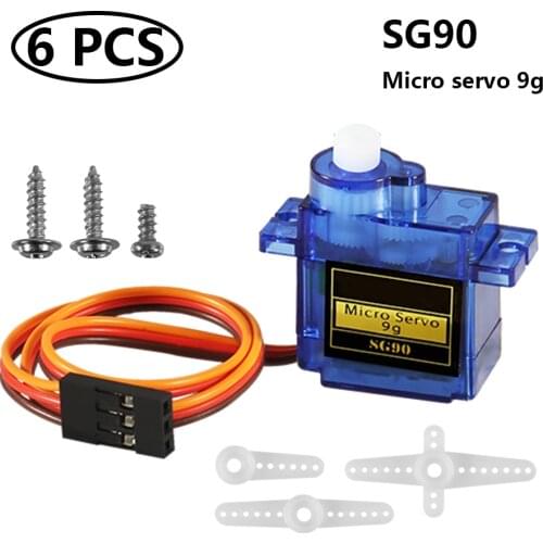SG90 Micro Servo Motor Mini Servo SG90 9g Servo Kit for RC Helicopter Airplane Car Boat Robot Arm/Hand/Walking Door Lock Control