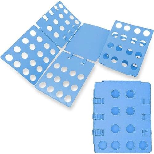 22.8"x 26.7" T-Shirt Clothes Folder Fast Laundry Organizer Large Magic Adult Folding Board Blue Color