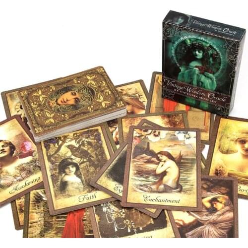 Vintage Wisdom Oracle 52 Cards Tarot Deck Full English Family Party Board Game K1KD