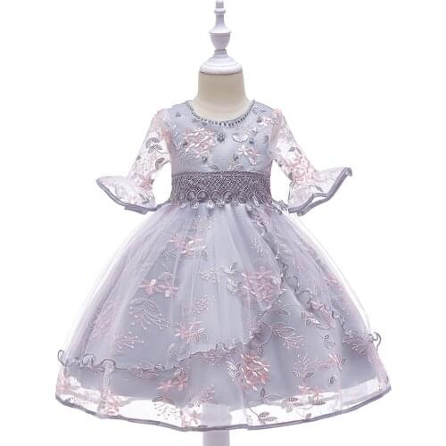 Embroidery Leaves Beading Flower Princess Wedding Dress Summer Teen Dresses light for Girls Clothes свадебное платье 10