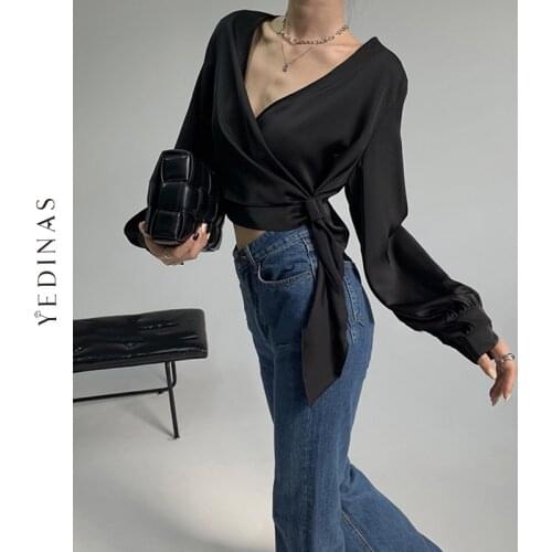 Yedinas Black Blouses