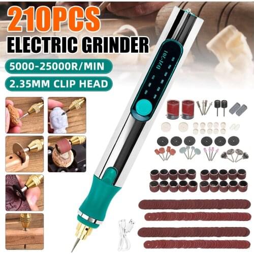 25000RPM 3 Variable Speed USB Electric Engraver Rotary Mini Engraving Pen Kit for Wood Metal With 105pcs Grinding Accessories