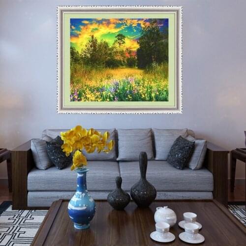 Diamond Embroidery Diy Diamond Painting Cross Stitch Kits Diamond Mosaic Sunset scenery Full Square Diamond Embroidery CS070