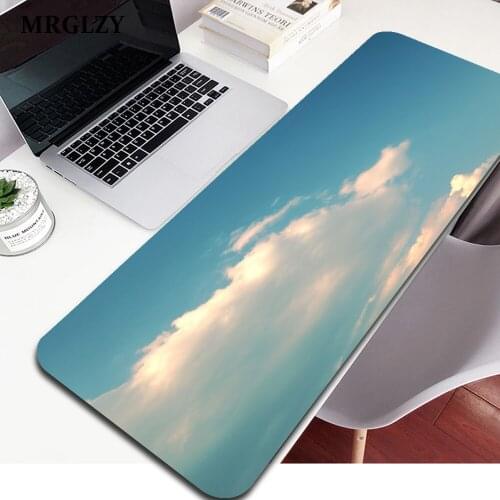 Vime Large Desk Mats Laptop Mouse Mat Kawaii Mouse Pad Cute Romantic Sky Clouds Gaming Deskpad Office Gamer Mouse Pad Xxl