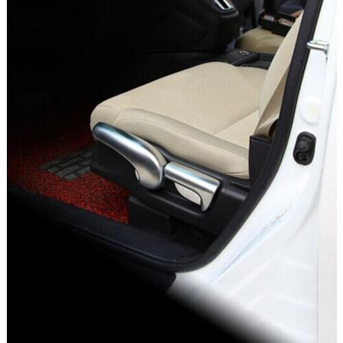For Honda CRV CR-V Accessories 2012-2016 ABS Chrome Car Seat adjustment Switch Panel cover Trim Car Sticker Styling