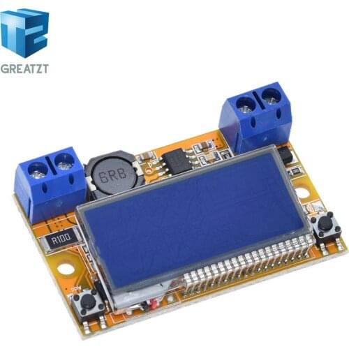 Dual Display DC-DC 5-23V To 0-16.5V 3A Max Step Down Power Supply Buck Converter Adjustable LCD Step-down Voltage Regulator