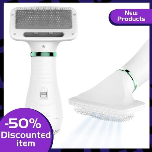 2021 Pet Hair Dryer, 2 In 1 Pet Grooming Hair Dryer, Adjustable Temperature, Suitable For Small And Medium-Sized Cats And Dogs