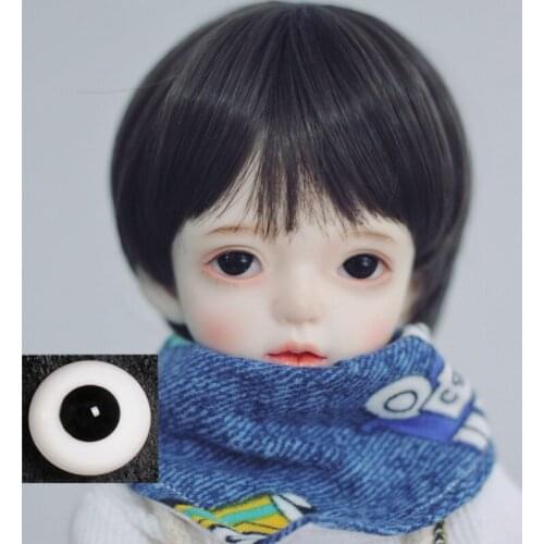 BJD Doll Glass Eyeballs SD 3\4\6\8 min Simulation Glass Eyeballs Black Pearl Daily 10.12.14.16mm Eyeballs Doll Accessories