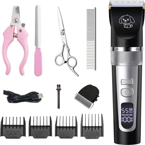 Dicway Electric Pet Clipper For Animals Cat Hair Dog Cutting Machine Cutter Clipper Professional For Dogs Grooming Kit Trimmer