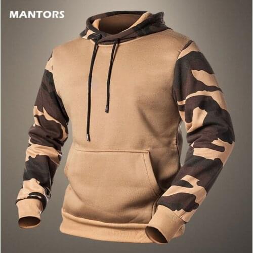 2021 Spring Autumn Mens Casual Hoodie Drawstring Camouflage Mens Tops Street Hip Hop Hoodies Male Jogging Loose Mens Clothing