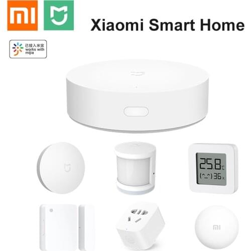 Xiaomi Smart Home Kit Gateway 3 Wireless Switch Human Sensor Door Window Sensor Temperature Humidity Mi Home Remote Control