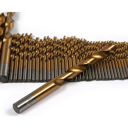 Hot 99Pcs 40-132mm HSS Titanium Twist Drill Bits Set Straight Shank Power Tool Accessories Drill Bit For Wood Plastic Metal Tool